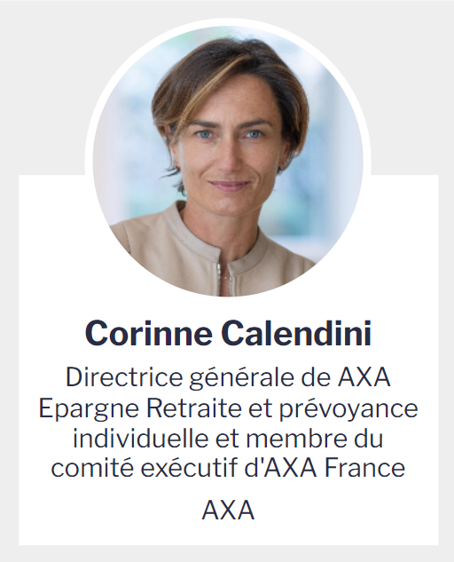 Corinne Calendini, Directrice générale de AXA Epargne Retraite et prévoyance individuelle et membre du comité exécutif d'AXA France