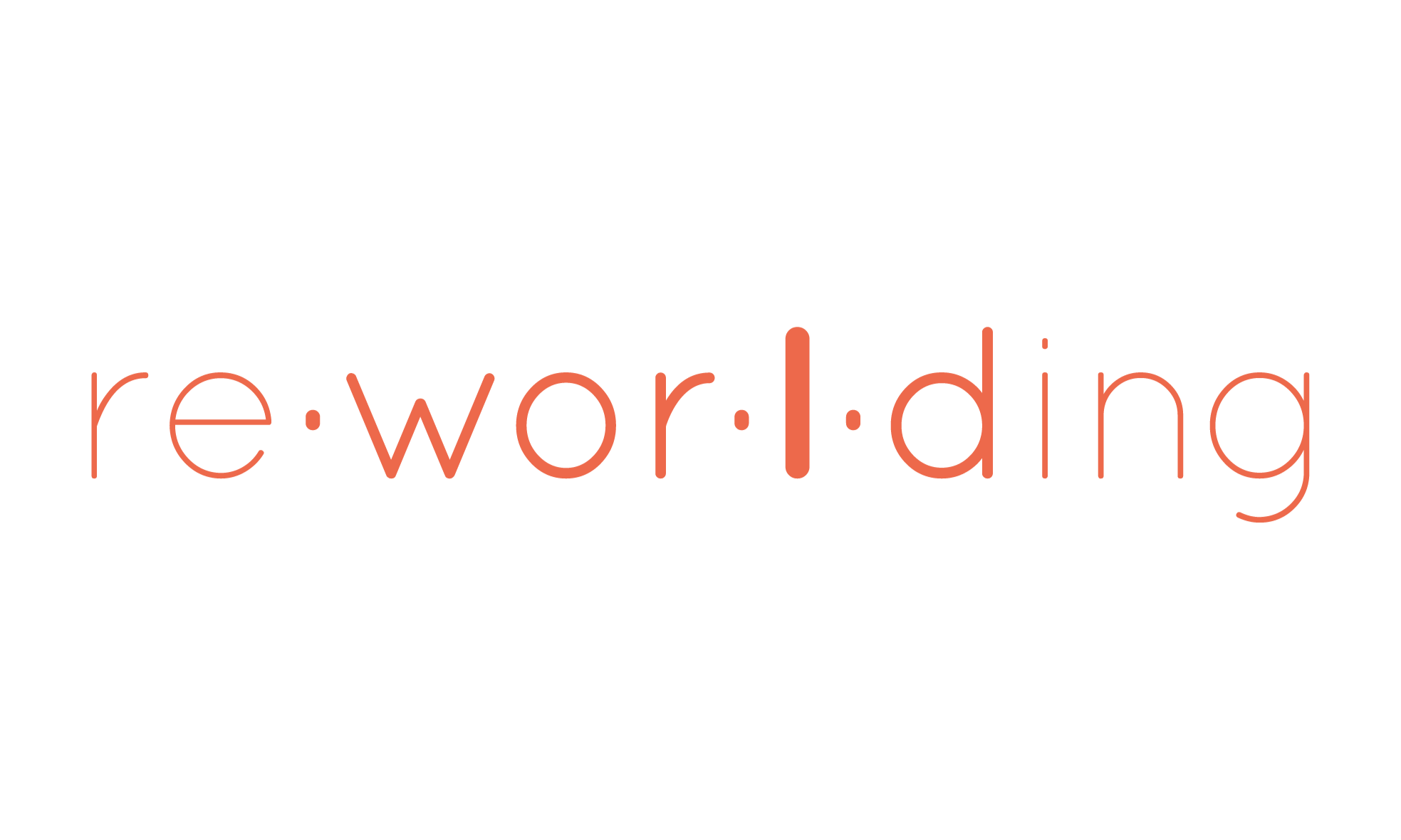 Re·wor·l·ding (logo)