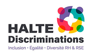 Halte Discriminations (logo)